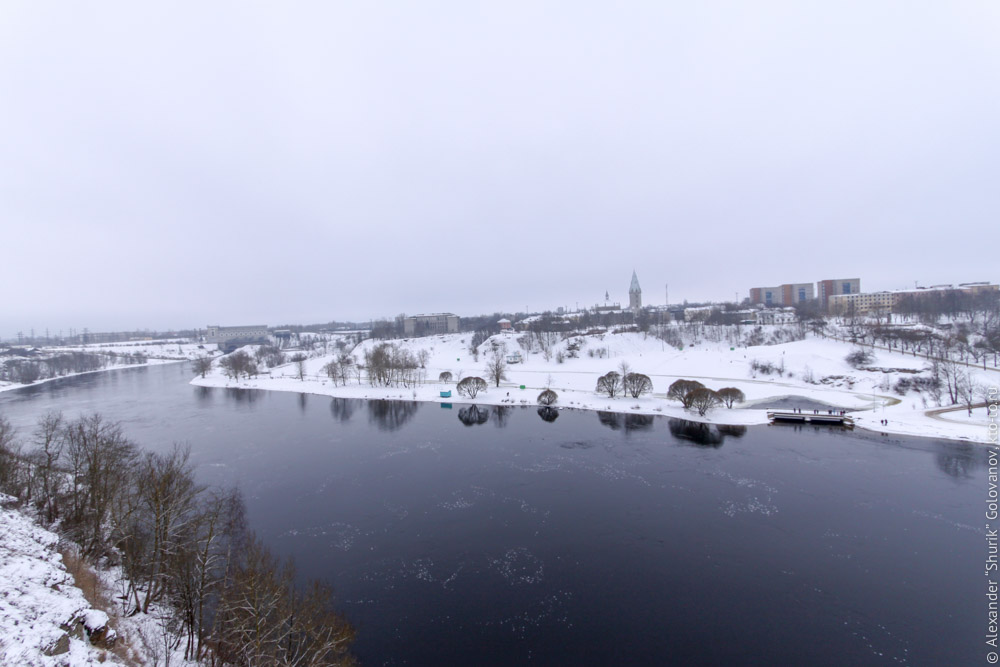 Вид с Ивангородской крепости