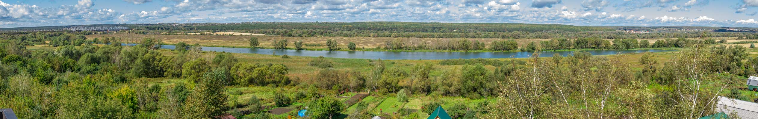 Панорама с моста в Кашире